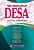 Peraturan Desa (UU RI No. 6 Tahun 2014)