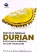 Budi Daya Tanaman Durian Pada Lahan Marginal Secara Polikultur